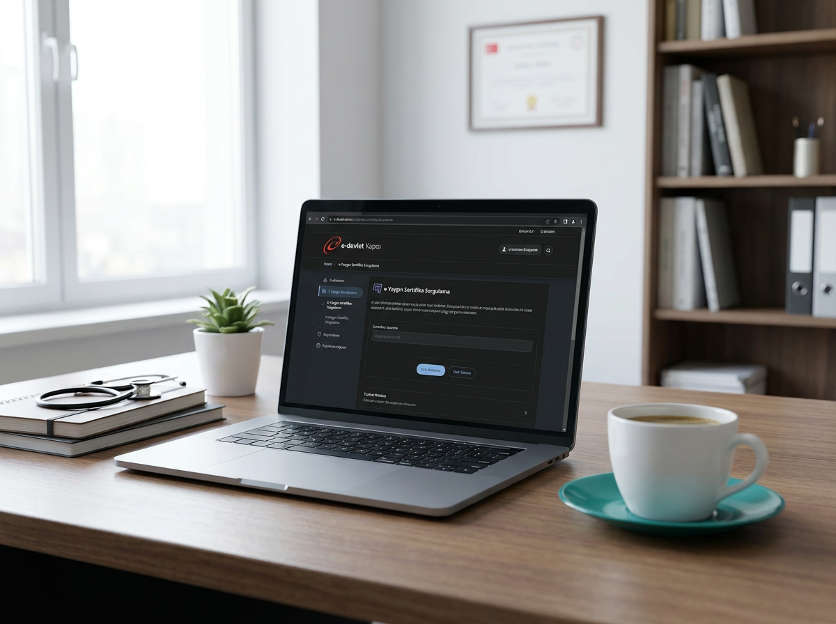 E-devlet üzerinden MEB hijyen belgesi sorgulama ekranı