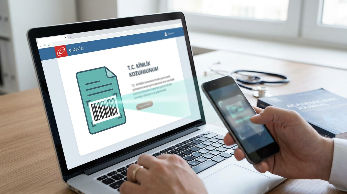 e-devlet hijyen belgesi sorgulama ekranı ve barkod doğrulama adımları